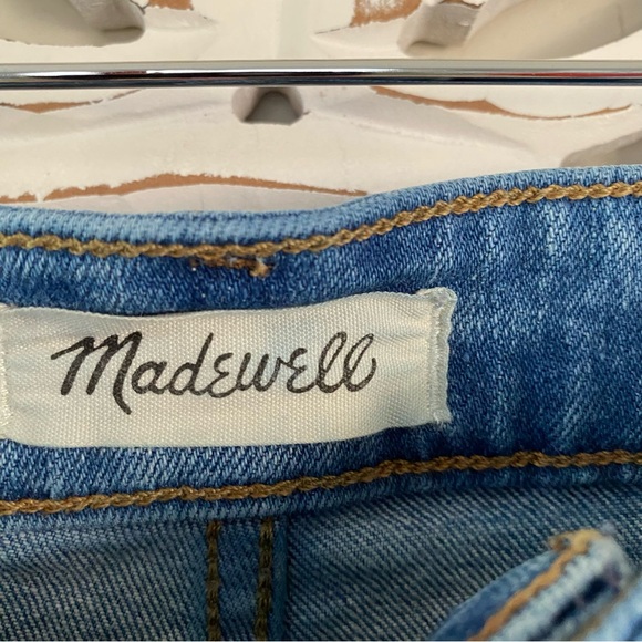 Madewell The Curvy Perfect Vintage Denim Jean Shorts Rolled Hem Sz 26 Boho - Picture 4 of 9